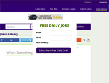 Tablet Screenshot of dailyjokes.co